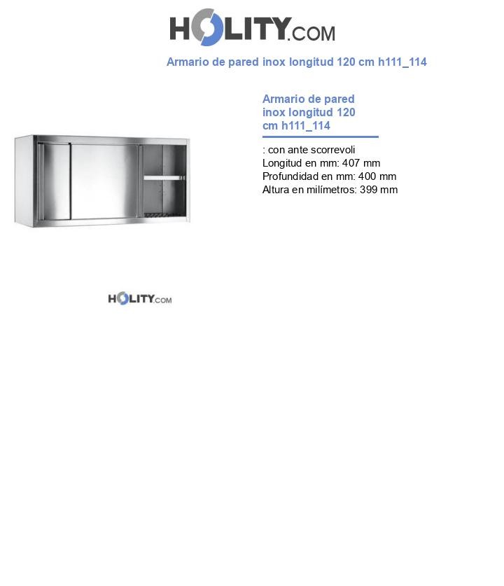 Armario de pared inox longitud 120 cm h111_114