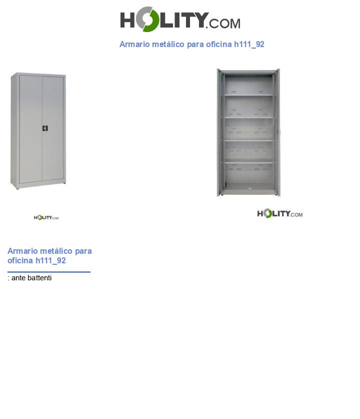 Armario metálico para oficina h111_92