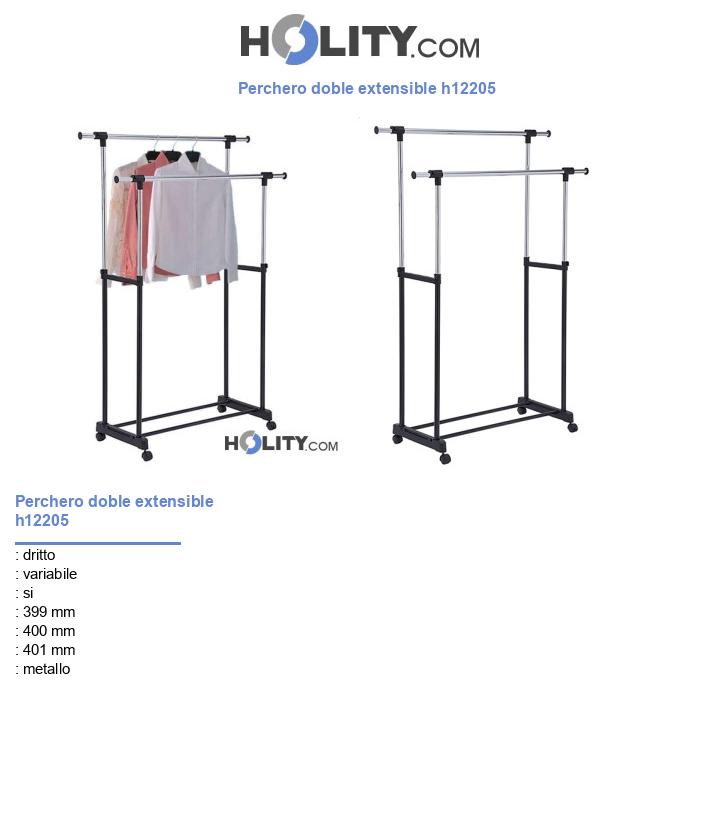 Perchero doble extensible h12205