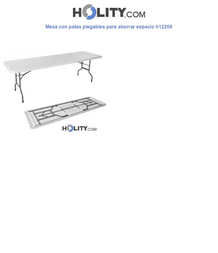Mesa con patas plegables para ahorrar espacio h12209