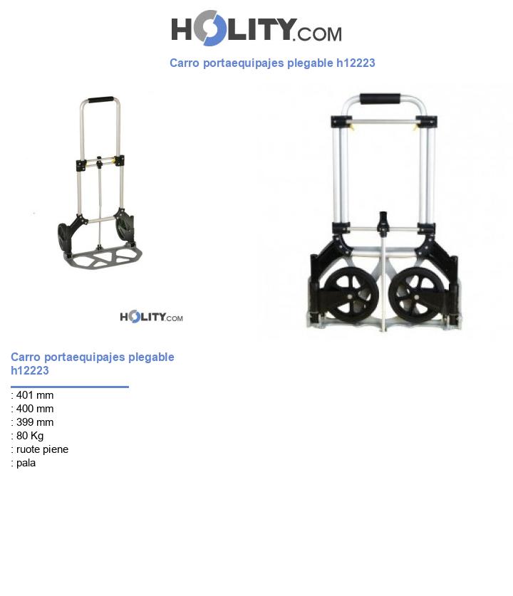 Carro portaequipajes plegable h12223