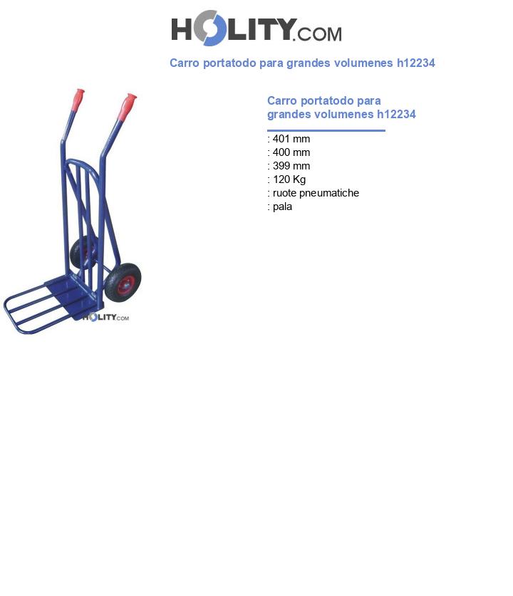 Carro portatodo para grandes volumenes h12234