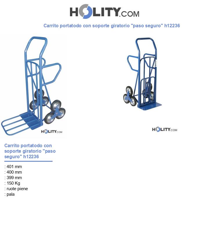 Carrito portatodo con soporte giratorio 