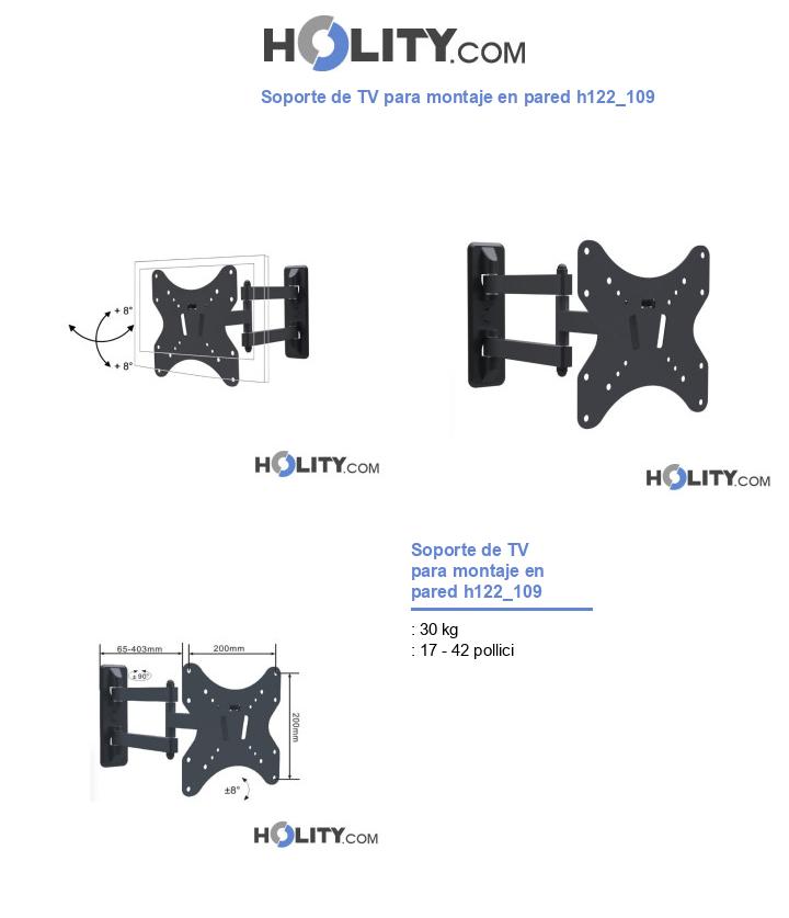 Soporte de TV para montaje en pared h122_109