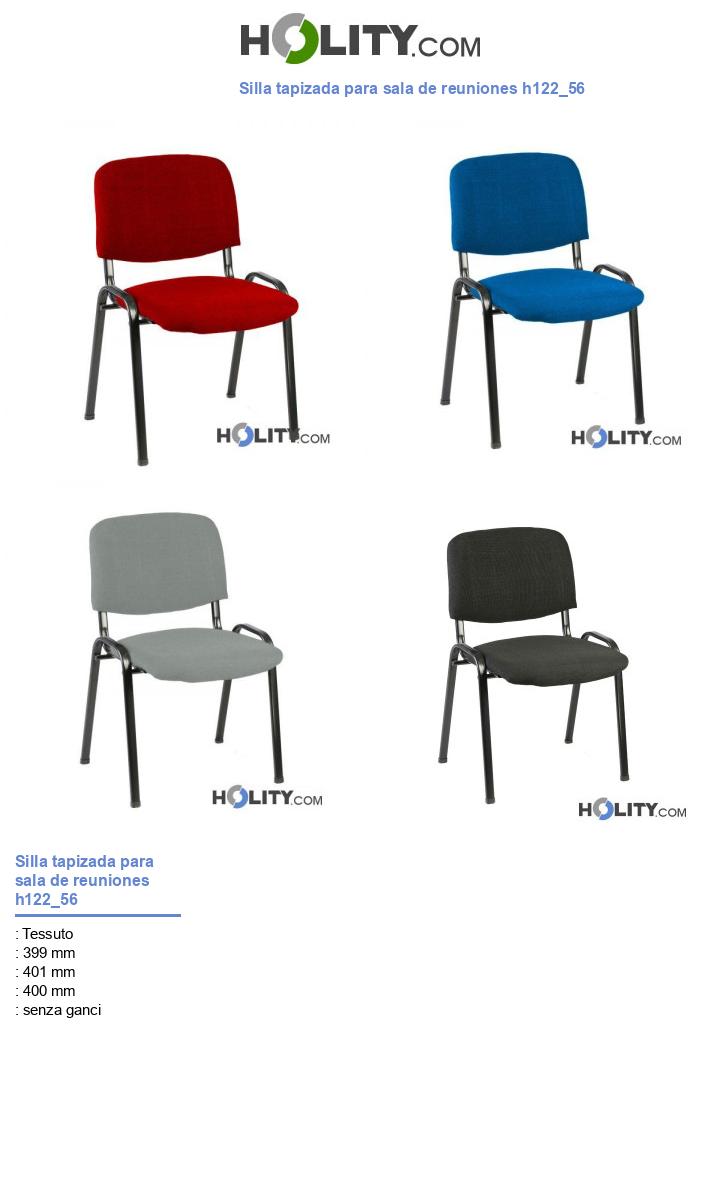 Silla tapizada para sala de reuniones h122_56