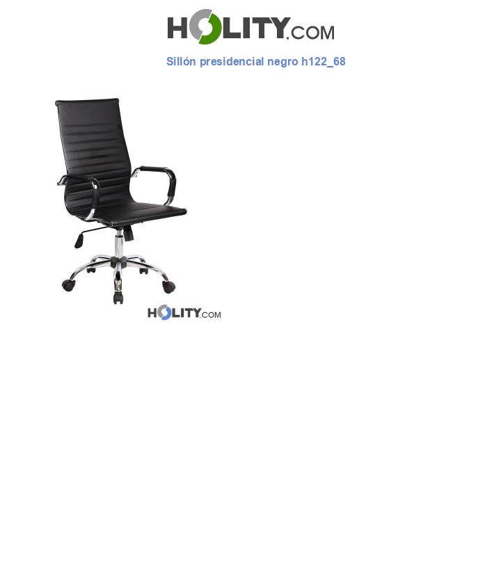 Sillón presidencial negro h122_68