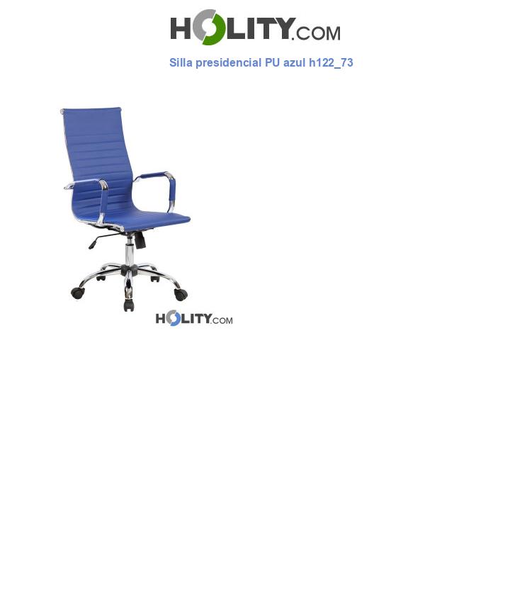 Silla presidencial PU azul h122_73