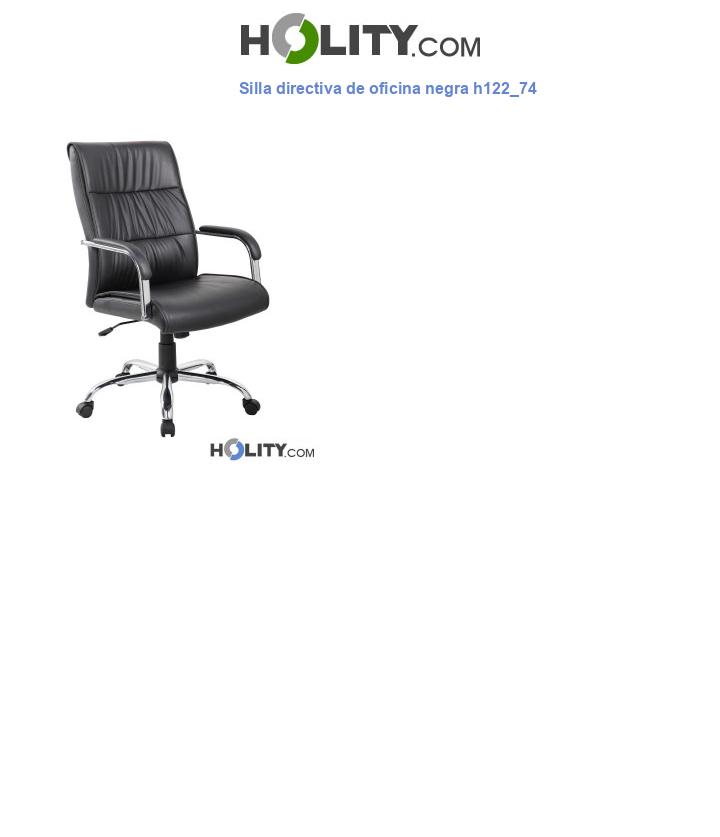 Silla directiva de oficina negra h122_74