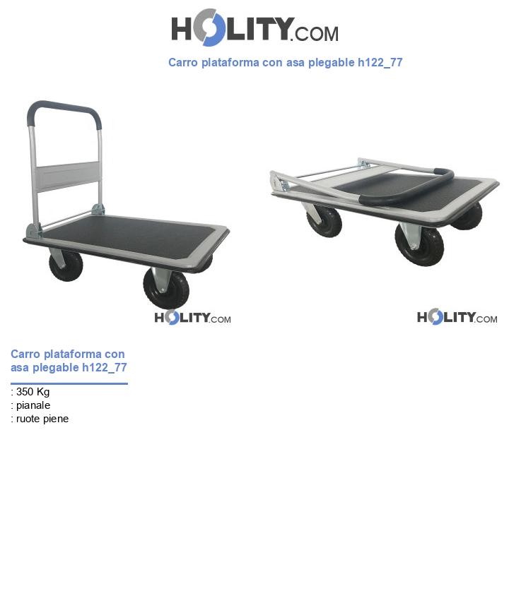 Carro plataforma con asa plegable h122_77