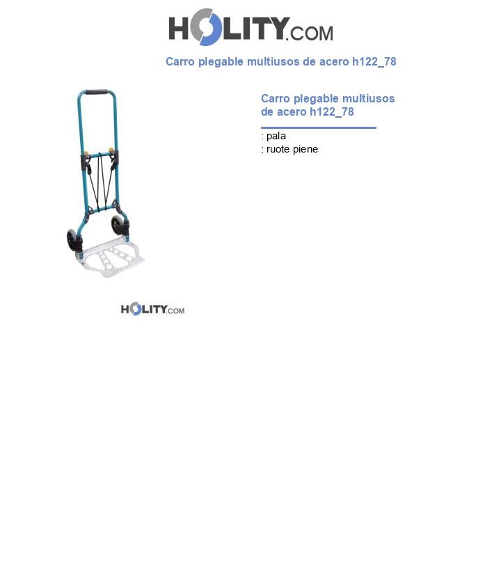 Carro plegable multiusos de acero h122_78