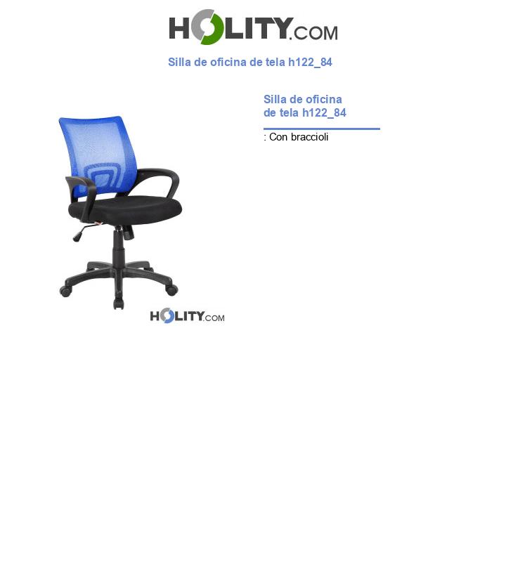 Silla de oficina de tela h122_84