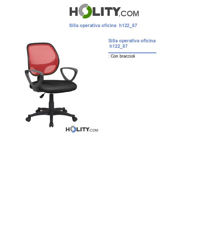Silla operativa oficina  h122_87