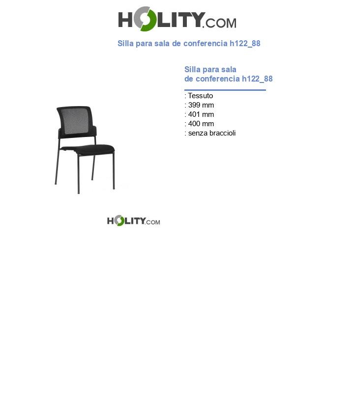 Silla para sala de conferencia h122_88