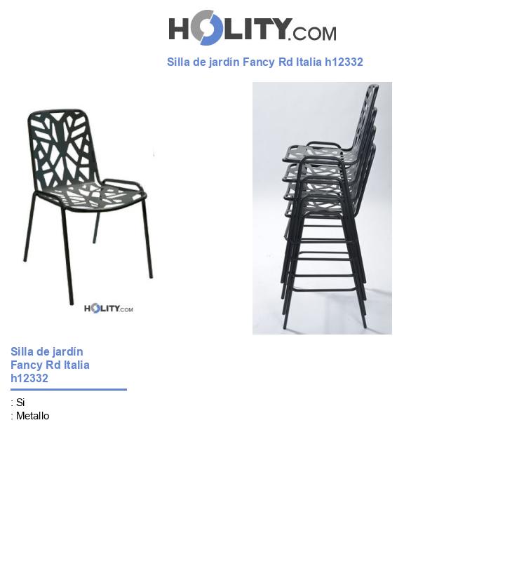 Silla de jardín Fancy Rd Italia h12332