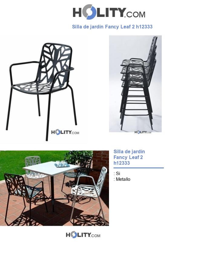 Silla de jardÃn Fancy Leaf 2 h12333