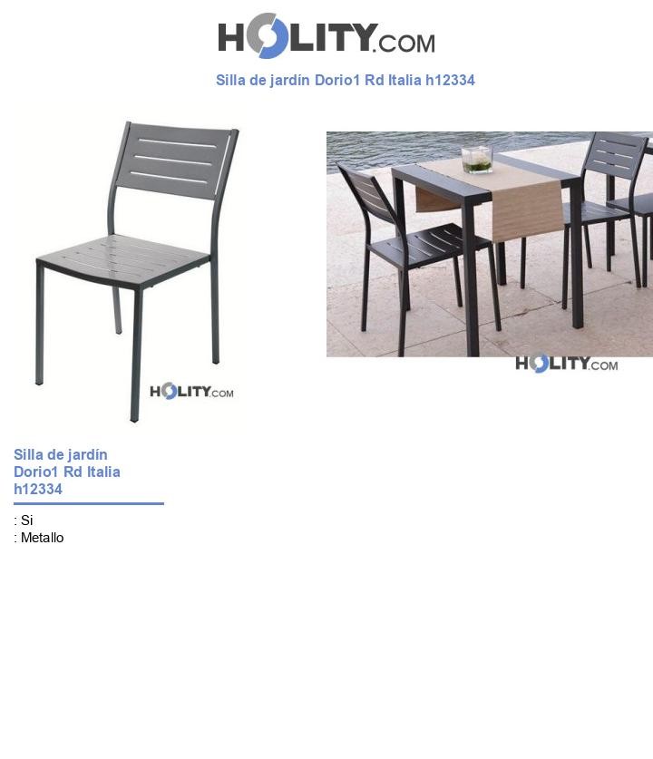 Silla de jardín Dorio1 Rd Italia h12334