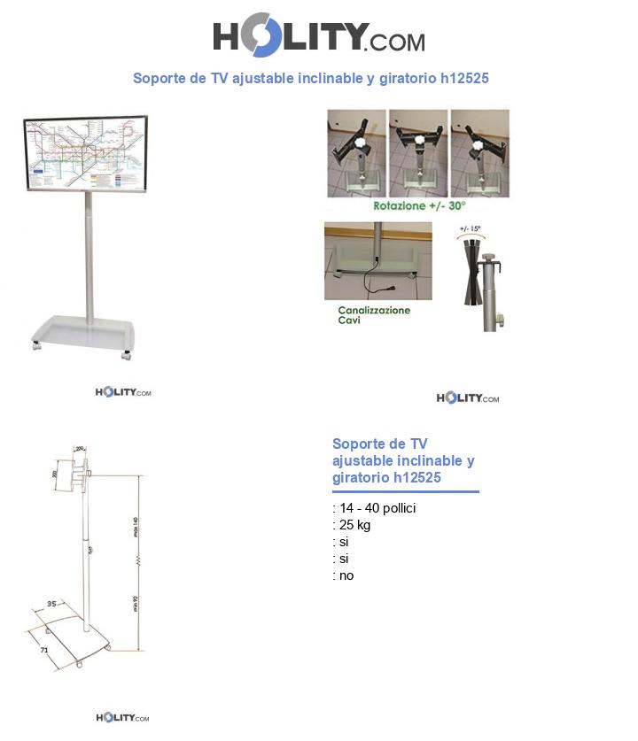 Soporte de TV ajustable inclinable y giratorio h12525