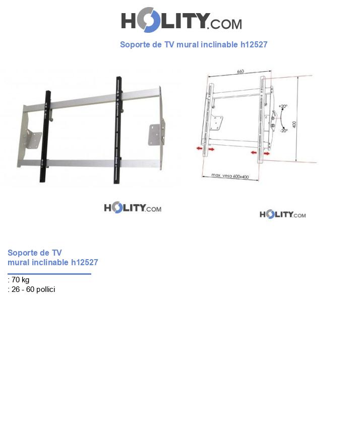 Soporte de TV mural inclinable h12527