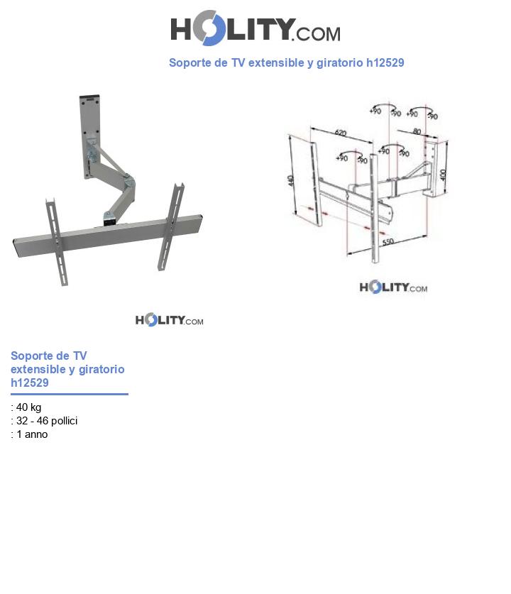 Soporte de TV extensible y giratorio h12529