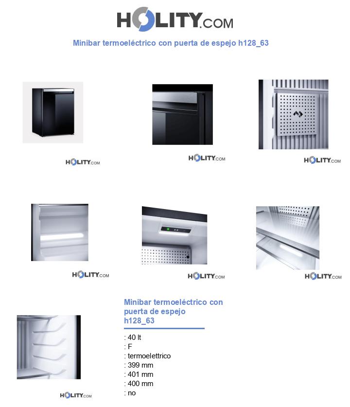 Minibar termoeléctrico con puerta de espejo h128_63