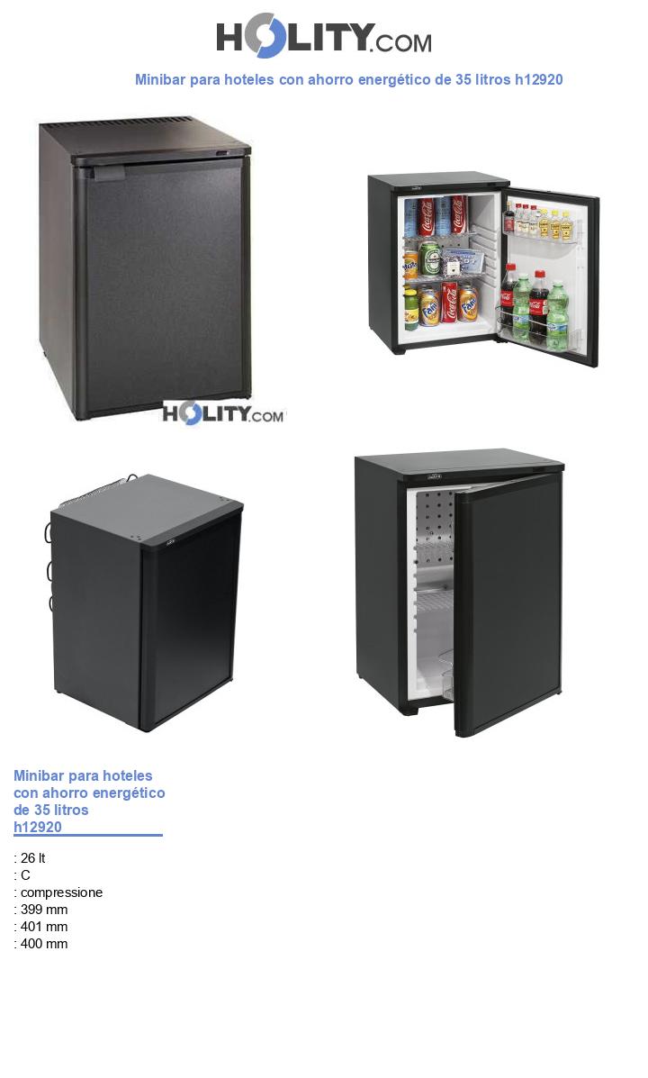 Minibar para hoteles con ahorro energético de 35 litros h12920