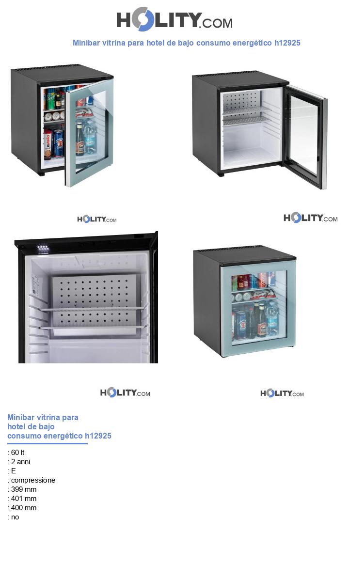 Minibar vitrina para hotel de bajo consumo energético h12925