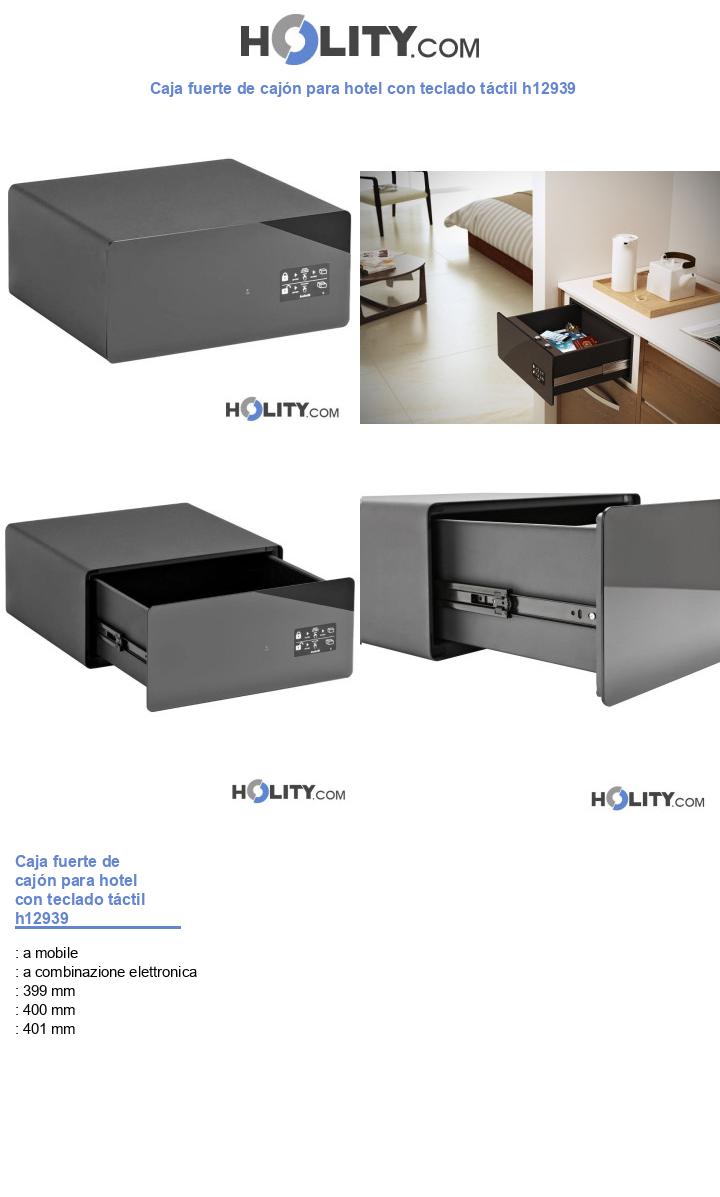Caja fuerte de cajón para hotel con teclado táctil h12939