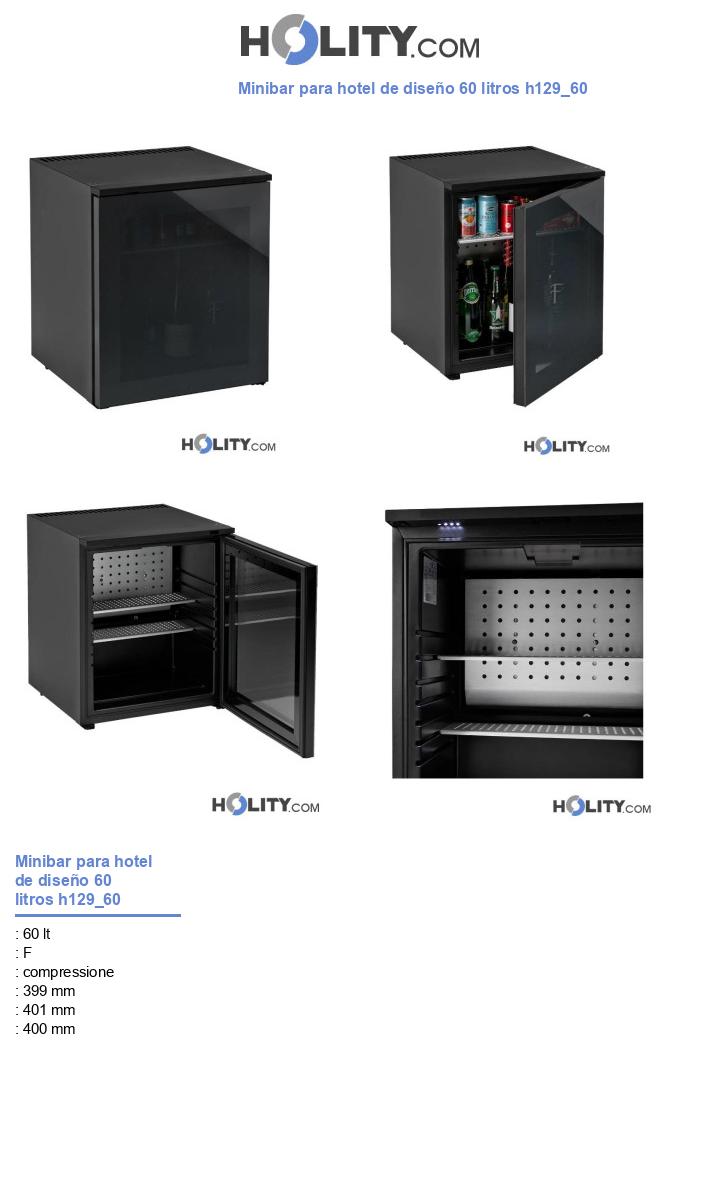 Minibar para hotel de diseño 60 litros h129_60