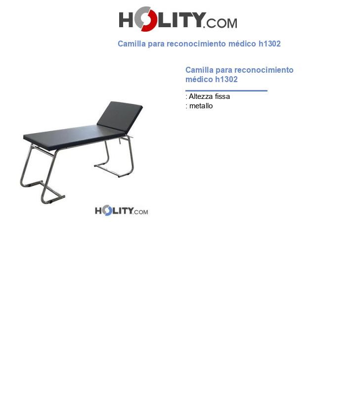 Camilla para reconocimiento médico h1302