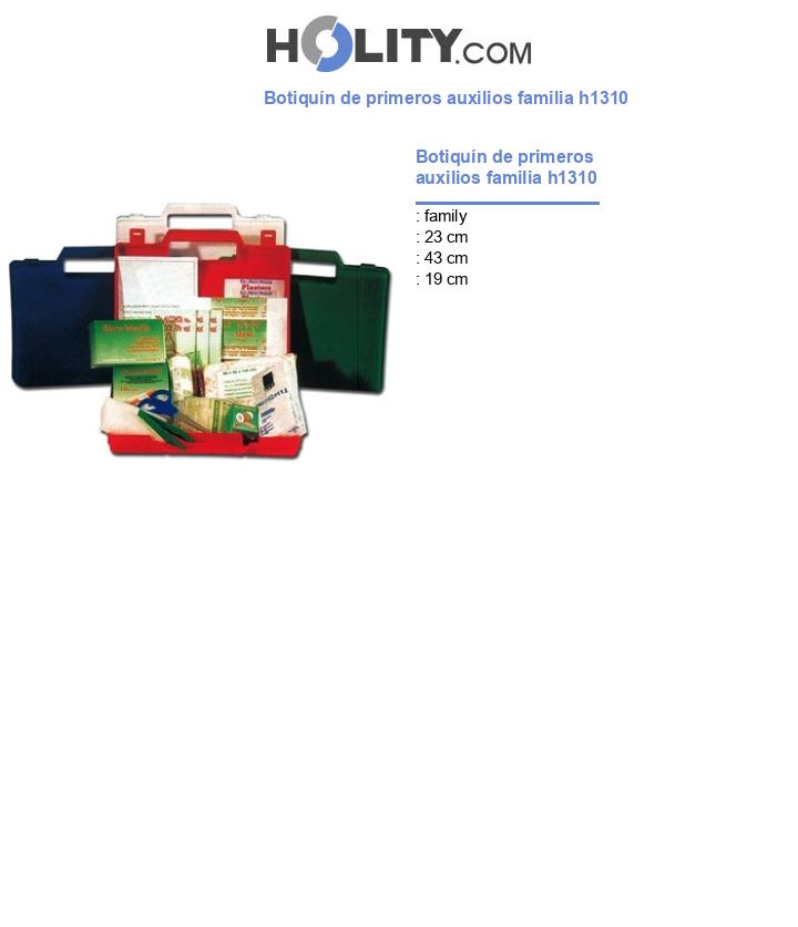 Botiquín de primeros auxilios familia h1310