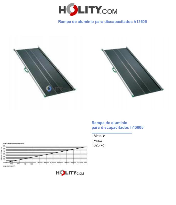 Rampa de aluminio para discapacitados h13605