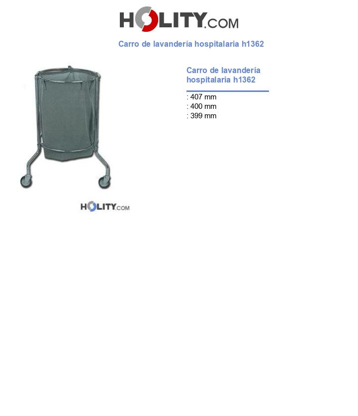 Carro de lavandería hospitalaria h1362
