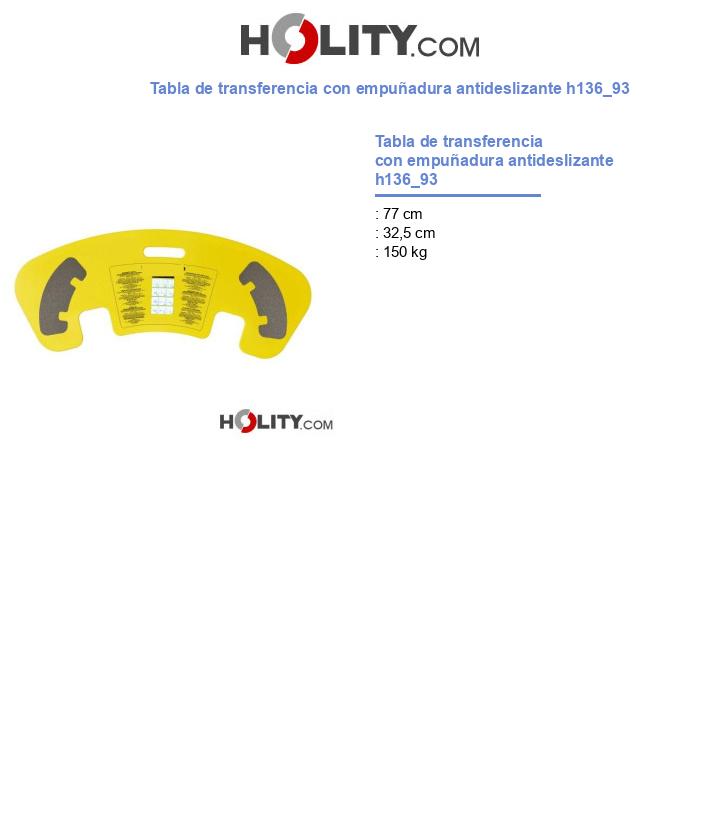 Tabla de transferencia con empuñadura antideslizante h136_93