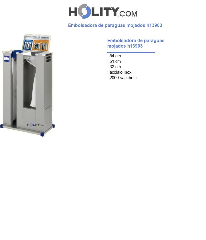 Embolsadora de paraguas mojados h13903