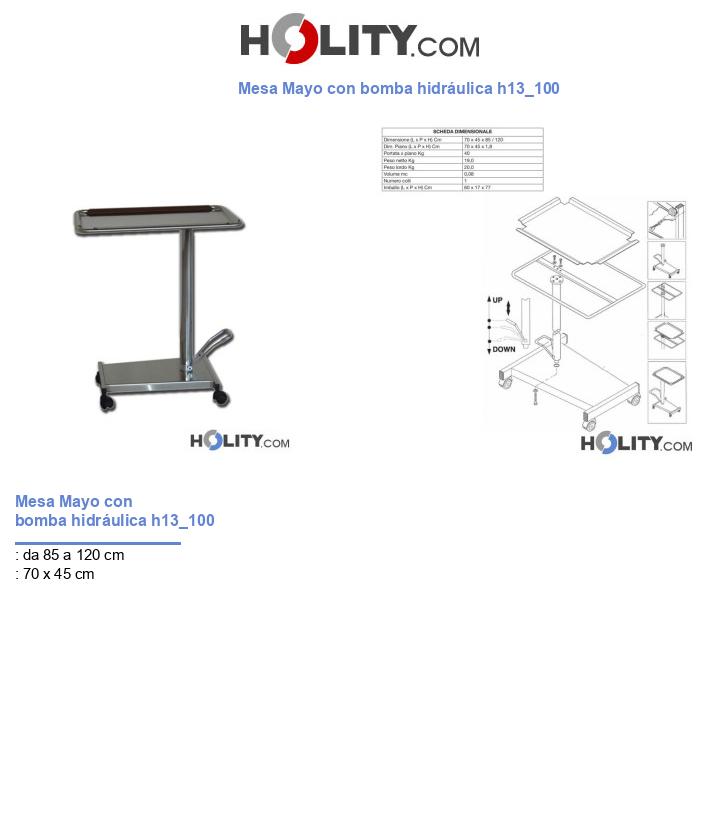 Mesa Mayo con bomba hidráulica h13_100