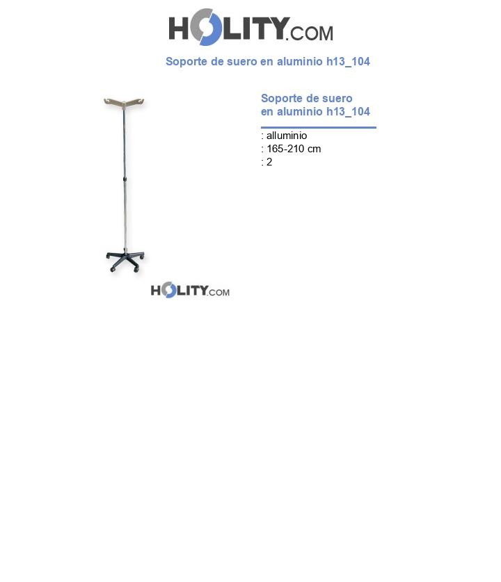 Soporte de suero en aluminio h13_104