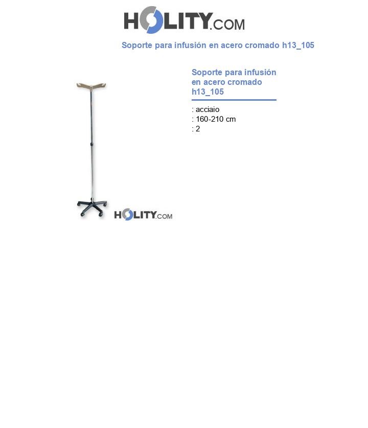 Soporte para infusión en acero cromado h13_105