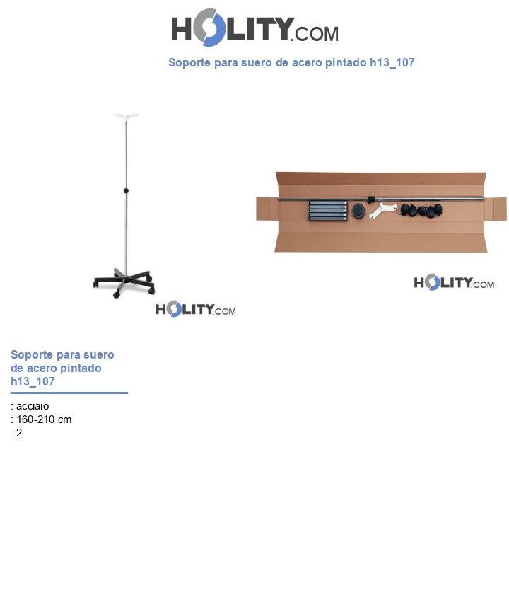 Soporte para suero de acero pintado h13_107