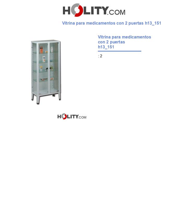 Vitrina para medicamentos con 2 puertas h13_151