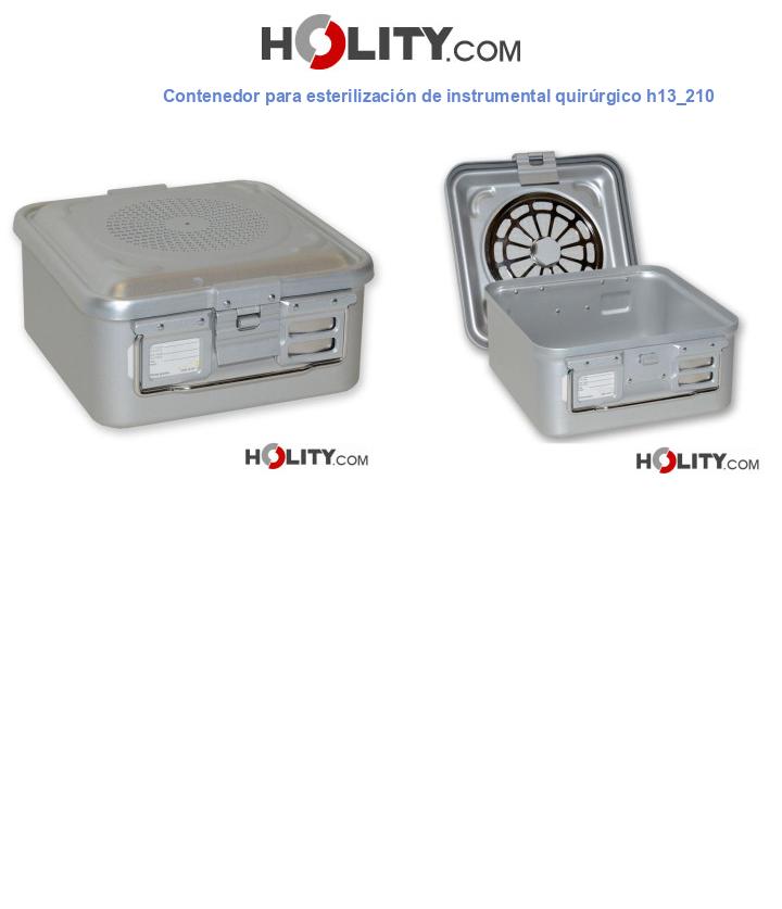 Contenedor para esterilización de instrumental quirúrgico h13_210