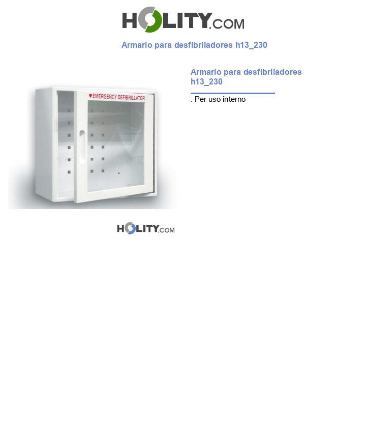 Armario para desfibriladores h13_230