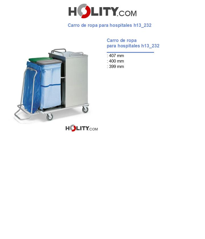 Carro de ropa para hospitales h13_232