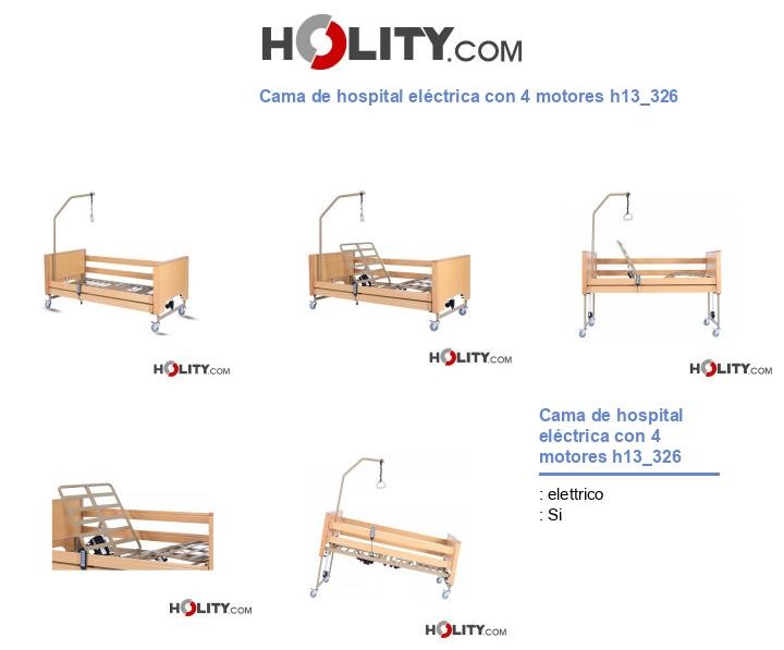 Cama de hospital eléctrica con 4 motores h13_326