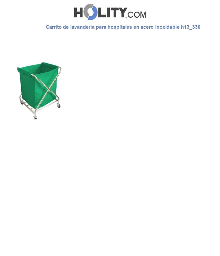 Carrito de lavandería para hospitales en acero inoxidable h13_330