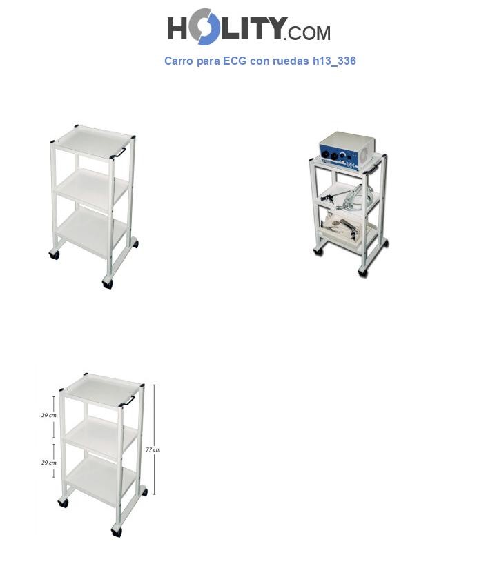 Carro para ECG con ruedas h13_336