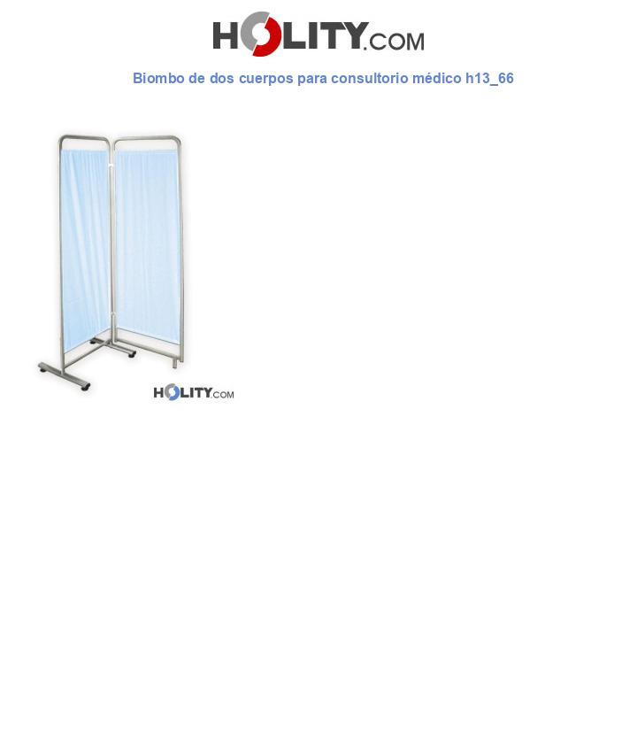 Biombo de dos cuerpos para consultorio médico h13_66