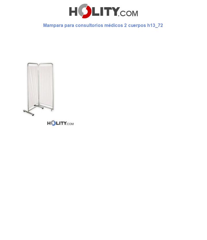 Mampara para consultorios médicos 2 cuerpos h13_72
