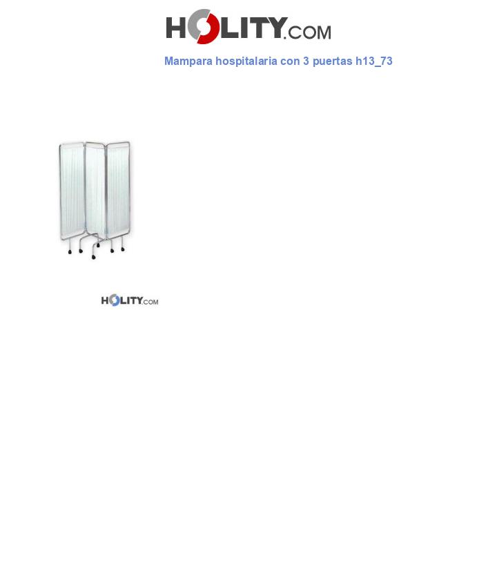 Mampara hospitalaria con 3 puertas h13_73