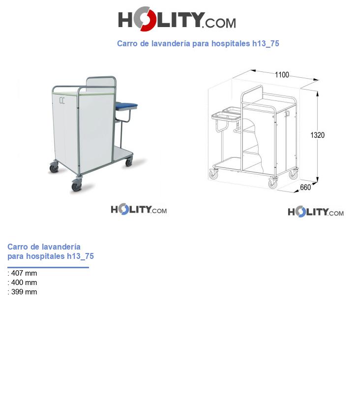 Carro de lavandería para hospitales h13_75