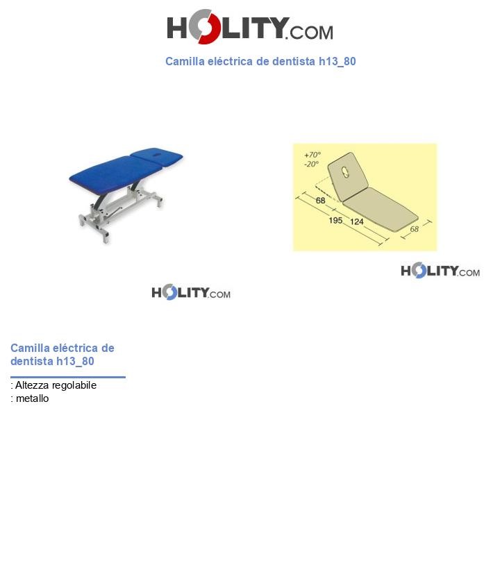 Camilla eléctrica de dentista h13_80